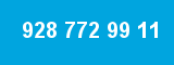 928 772 99 11